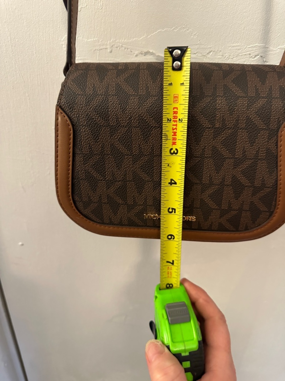 Michael Kors Brown and Tan Logo Crossbody - Picture 3 of 6